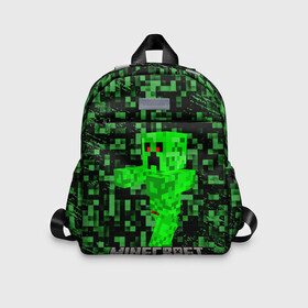 Детский рюкзак 3D с принтом MINECRAFT CREEPER в городе Новоалтайск, 100% полиэстер | лямки с регулируемой длиной, сверху петелька, чтобы рюкзак можно было повесить на вешалку. Основное отделение закрывается на молнию, как и внешний карман. Внутри дополнительный карман. По бокам два дополнительных кармашка | creeper | game | minecraft | блоки | игра | квадраты | компьютерная игра | крипер | майнкрафт