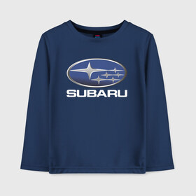 Детский лонгслив хлопок с принтом SUBARU в городе Новоалтайск, 100% хлопок | круглый вырез горловины, полуприлегающий силуэт, длина до линии бедер | 2020 | auto | forester | impreza | outback | sport | sti | subaru | tribeca | wrx | авто | автомобиль | автомобильные | аутбек | бренд | врх | импреза | марка | машины | оутбек | спорт | сти | субару | трибека | форестер