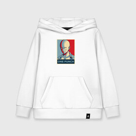 Детская толстовка хлопок с принтом ONE-PUNCH MAN в городе Новоалтайск, 100% хлопок | Круглый горловой вырез, эластичные манжеты, пояс, капюшен | one punch man | onepunchman | oppai | saitama | ван панч мен | ванпанчмен | макото миядзаки | сайтама | человек один удар