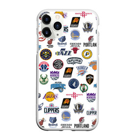 Чехол для iPhone 11 Pro матовый с принтом NBA Pattern в городе Новоалтайск, Силикон |  | basketball | boston celtics | brooklyn nets | nba | new york knicks | philadel | toronto raptors | баскетбол | бостон селтикс | бруклин нетс | нба | нью йорк никс | спорт | торонто рэпторс | филадельфия 76ерс