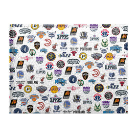 Обложка для студенческого билета с принтом NBA Pattern в городе Новоалтайск, натуральная кожа | Размер: 11*8 см; Печать на всей внешней стороне | basketball | boston celtics | brooklyn nets | nba | new york knicks | philadel | toronto raptors | баскетбол | бостон селтикс | бруклин нетс | нба | нью йорк никс | спорт | торонто рэпторс | филадельфия 76ерс