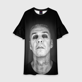 Детское платье 3D с принтом LINDEMANN | RAMMSTEIN (Z) в городе Новоалтайск, 100% полиэстер | прямой силуэт, чуть расширенный к низу. Круглая горловина, на рукавах — воланы | lindemann | lm | rammstein | rock | кристиан лоренц | линдеманн | лм | музыка | рамштайн | рок | тилль линдеманн