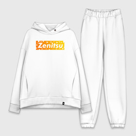 Женский костюм хлопок Oversize с принтом ZENITSU в городе Новоалтайск,  |  | demon slayer | kimetsu no yaiba | nezuko | shinobu | slayer | tanjiro | zenitsu | гию томиока | зенитцу | иноске хашибира | клинок рассекающий демонов | незуко | танджиро | шинобу кочо