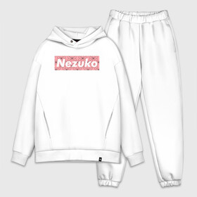 Мужской костюм хлопок OVERSIZE с принтом NEZUKO в городе Новоалтайск,  |  | demon slayer | kimetsu no yaiba | nezuko | shinobu | slayer | tanjiro | zenitsu | гию томиока | зенитцу | иноске хашибира | клинок рассекающий демонов | незуко | танджиро | шинобу кочо