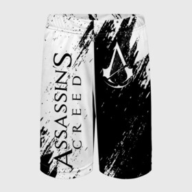 Детские спортивные шорты 3D с принтом ASSASSINS CREED в городе Новоалтайск,  100% полиэстер
 | пояс оформлен широкой мягкой резинкой, ткань тянется
 | slayer | асасин | ассасин крид | ассассин | тамплиеры