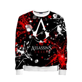 Детский свитшот 3D с принтом ASSASSINS CREED. в городе Новоалтайск, 100% полиэстер | свободная посадка, прямой крой, мягкая тканевая резинка на рукавах и понизу свитшота | slayer | асасин | ассасин крид | ассассин | тамплиеры