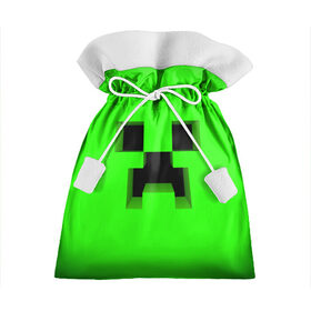Подарочный 3D мешок с принтом MINECRAFT в городе Новоалтайск, 100% полиэстер | Размер: 29*39 см | Тематика изображения на принте: block | creeper | cube | minecraft | pixel | блок | геометрия | крафт | крипер | кубики | майнкрафт | пиксели