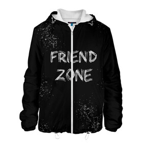 Мужская куртка 3D с принтом FRIEND ZONE в городе Новоалтайск, ткань верха — 100% полиэстер, подклад — флис | прямой крой, подол и капюшон оформлены резинкой с фиксаторами, два кармана без застежек по бокам, один большой потайной карман на груди. Карман на груди застегивается на липучку | friend | zone | белая | девушка | девушке | другу | друзья | звезды | зона | любимой | люблю | минимализм | надпись | не | отношения | парень | парню | подарок | подруге | подружке | просто | только | френд