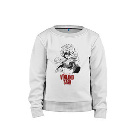 Детский свитшот хлопок с принтом Vinland saga Thorfinn в городе Новоалтайск, 100% хлопок | круглый вырез горловины, эластичные манжеты, пояс и воротник | askeladd | bjorn | thorfinn | vinland saga | бьёрн | ильва | кнуд | торфинн | флоки