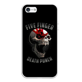 Чехол для iPhone 5/5S матовый с принтом Five Finger Death Punch в городе Новоалтайск, Силикон | Область печати: задняя сторона чехла, без боковых панелей | 5fdp | death | ffdp | finger | five | five finger death punch | punch | грув метал