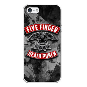 Чехол для iPhone 5/5S матовый с принтом Five Finger Death Punch в городе Новоалтайск, Силикон | Область печати: задняя сторона чехла, без боковых панелей | 5fdp | death | ffdp | finger | five | five finger death punch | punch | грув метал