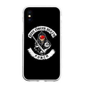 Чехол для iPhone XS Max матовый с принтом Five Finger Death Punch в городе Новоалтайск, Силикон | Область печати: задняя сторона чехла, без боковых панелей | 5fdp | death | ffdp | finger | five | five finger death punch | punch | грув метал