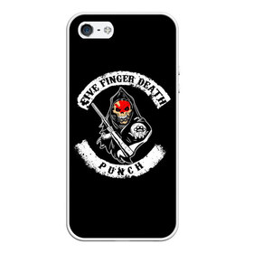 Чехол для iPhone 5/5S матовый с принтом Five Finger Death Punch в городе Новоалтайск, Силикон | Область печати: задняя сторона чехла, без боковых панелей | 5fdp | death | ffdp | finger | five | five finger death punch | punch | грув метал
