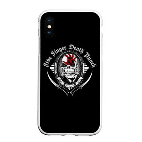 Чехол для iPhone XS Max матовый с принтом Five Finger Death Punch в городе Новоалтайск, Силикон | Область печати: задняя сторона чехла, без боковых панелей | 5fdp | death | ffdp | finger | five | five finger death punch | punch | грув метал