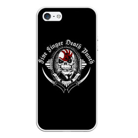 Чехол для iPhone 5/5S матовый с принтом Five Finger Death Punch в городе Новоалтайск, Силикон | Область печати: задняя сторона чехла, без боковых панелей | 5fdp | death | ffdp | finger | five | five finger death punch | punch | грув метал
