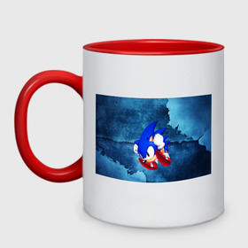 Кружка двухцветная с принтом sonic в городе Новоалтайск, керамика | объем — 330 мл, диаметр — 80 мм. Цветная ручка и кайма сверху, в некоторых цветах — вся внутренняя часть | sega | sonic | sonic boom | sonic movie | sonic the hedgehog | соник | соник бум | соник бум блейз | соник бум карусель | соник в кино | эггман