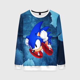 Женский свитшот 3D с принтом sonic в городе Новоалтайск, 100% полиэстер с мягким внутренним слоем | круглый вырез горловины, мягкая резинка на манжетах и поясе, свободная посадка по фигуре | sega | sonic | sonic boom | sonic movie | sonic the hedgehog | соник | соник бум | соник бум блейз | соник бум карусель | соник в кино | эггман