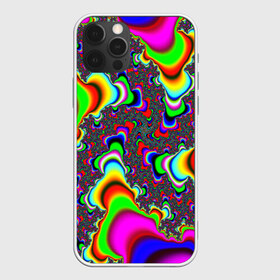 Чехол для iPhone 12 Pro Max с принтом НЕОНОВЫЕ РАЗВОДЫ в городе Новоалтайск, Силикон |  | abstract | abstraction | color | fractal | geometry | paitnt | polygon | polygonal | psy | абстракция | геометрия | краски | неоновые | полигоны | психоделика | фрактал