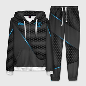 Мужской костюм 3D с принтом Audi RS в городе Новоалтайск, 100% полиэстер | Манжеты и пояс оформлены тканевой резинкой, двухслойный капюшон со шнурком для регулировки, карманы спереди | Тематика изображения на принте: amg | audi | cars | drive | quattro | rs | s | sport | sportback | supercars | ауди | обзор | скорость | форма