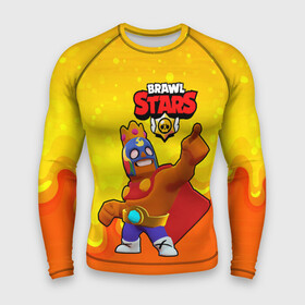 Мужской рашгард 3D с принтом Эль Примо brawl stars в городе Новоалтайск,  |  | Тематика изображения на принте: brawl | brawl stars | brawlstars | brawl_stars | jessie | бравл | бравлстарс | эль примо