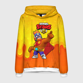 Мужская толстовка 3D с принтом Эль Примо brawl stars в городе Новоалтайск, 100% полиэстер | двухслойный капюшон со шнурком для регулировки, мягкие манжеты на рукавах и по низу толстовки, спереди карман-кенгуру с мягким внутренним слоем. | brawl | brawl stars | brawlstars | brawl_stars | jessie | бравл | бравлстарс | эль примо