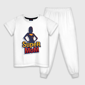 Детская пижама хлопок с принтом Super Mom в городе Новоалтайск, 100% хлопок |  брюки и футболка прямого кроя, без карманов, на брюках мягкая резинка на поясе и по низу штанин
 | 14 февраля | 29 ноября | 8 марта | mom | super | wife | девушке | день матери | жене | женщине | коллеге | любимой | мама | маман | маме | мамка | мамочка | мамулька | мать | на 8 марта | на праздник | подарок | подруге