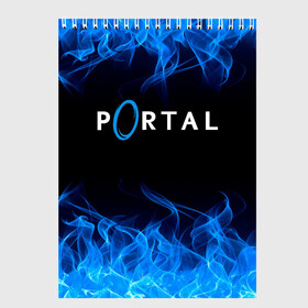 Скетчбук с принтом PORTAL в городе Новоалтайск, 100% бумага
 | 48 листов, плотность листов — 100 г/м2, плотность картонной обложки — 250 г/м2. Листы скреплены сверху удобной пружинной спиралью | aperture science | black mesa xen | half life | portal | portal 2 | valve | игра | портал