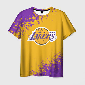 Мужская футболка 3D с принтом LA LAKERS / KOBE BRYANT в городе Новоалтайск, 100% полиэфир | прямой крой, круглый вырез горловины, длина до линии бедер | america | basketball | kobe bryant | la | la lakers | lakers | los angeles lakers | nba | usa | баскетбол | кобе брайант | лос анджелес лейкерс | нба | сша