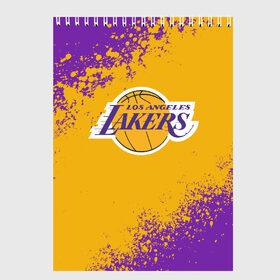 Скетчбук с принтом LA LAKERS KOBE BRYANT в городе Новоалтайск, 100% бумага
 | 48 листов, плотность листов — 100 г/м2, плотность картонной обложки — 250 г/м2. Листы скреплены сверху удобной пружинной спиралью | america | basketball | kobe bryant | la | la lakers | lakers | los angeles lakers | nba | usa | баскетбол | кобе брайант | лос анджелес лейкерс | нба | сша