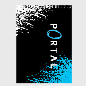 Скетчбук с принтом PORTAL в городе Новоалтайск, 100% бумага
 | 48 листов, плотность листов — 100 г/м2, плотность картонной обложки — 250 г/м2. Листы скреплены сверху удобной пружинной спиралью | aperture science | black mesa xen | half life | portal | portal 2 | valve | игра | портал