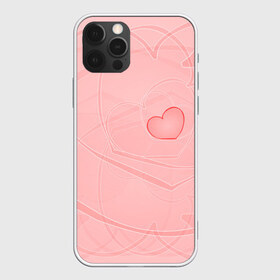 Чехол для iPhone 12 Pro Max с принтом Сердечко в городе Новоалтайск, Силикон |  | Тематика изображения на принте: 8 | валентин | волны | девочке | девушке | жене | интересная | линии | любимой | марта | прикольная. | розовая | сердечки | сердце