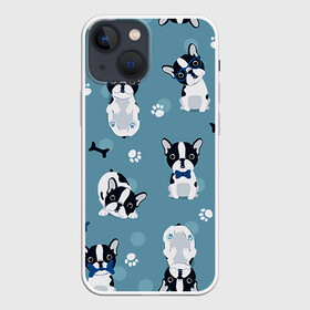 Чехол для iPhone 13 mini с принтом Собачки в городе Новоалтайск,  |  | dog | dogs | забавная | играется | косточка | лапки | люблю | мордочка | мордочкой | собак | собаки | собачки