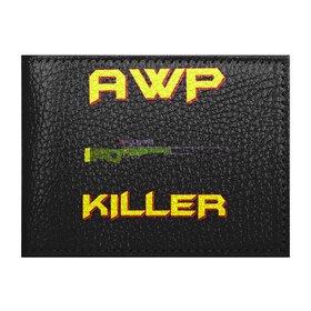 Обложка для студенческого билета с принтом AWP killer 2 в городе Новоалтайск, натуральная кожа | Размер: 11*8 см; Печать на всей внешней стороне | Тематика изображения на принте: awp | counter strike | counter strike global offensive | cs | cs go | go | killer | sniper | авп | контра | кс | кс го | слон | снайпер | снайперская винтовка