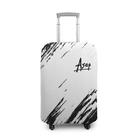 Чехол для чемодана 3D с принтом ASAP ROCKY в городе Новоалтайск, 86% полиэфир, 14% спандекс | двустороннее нанесение принта, прорези для ручек и колес | asap | asap rocky | hip hop | rakim mayers | асап | музыка | раким майерс | хип хоп