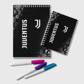 Блокнот с принтом JUVENTUS в городе Новоалтайск, 100% бумага | 48 листов, плотность листов — 60 г/м2, плотность картонной обложки — 250 г/м2. Листы скреплены удобной пружинной спиралью. Цвет линий — светло-серый
 | Тематика изображения на принте: arsenal | bayern | bayern munchen | borussia | chelsea | fc barca | juventus | liverp | manchester city | manchester united | milan | real madrid | арсенал | бавария | барселона | боруссия | манчестер сити | манчестер