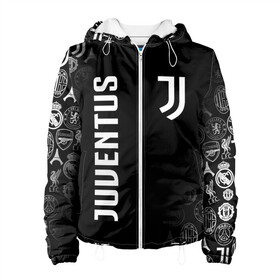 Женская куртка 3D с принтом JUVENTUS | ЮВЕНТУС (Z) в городе Новоалтайск, ткань верха — 100% полиэстер, подклад — флис | прямой крой, подол и капюшон оформлены резинкой с фиксаторами, два кармана без застежек по бокам, один большой потайной карман на груди. Карман на груди застегивается на липучку | arsenal | bayern | bayern munchen | borussia | chelsea | fc barca | juventus | liverp | manchester city | manchester united | milan | real madrid | арсенал | бавария | барселона | боруссия | манчестер сити | манчестер