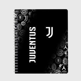 Тетрадь с принтом JUVENTUS в городе Новоалтайск, 100% бумага | 48 листов, плотность листов — 60 г/м2, плотность картонной обложки — 250 г/м2. Листы скреплены сбоку удобной пружинной спиралью. Уголки страниц и обложки скругленные. Цвет линий — светло-серый
 | arsenal | bayern | bayern munchen | borussia | chelsea | fc barca | juventus | liverp | manchester city | manchester united | milan | real madrid | арсенал | бавария | барселона | боруссия | манчестер сити | манчестер