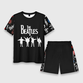 Мужской костюм с шортами 3D с принтом Beatles | Битлз (Z) в городе Новоалтайск,  |  | beatles | john lennon | liverpool four | ring | rock | битлз | джон леннон | джордж харрисон | ливерпульская четверка | мерсибит | пол маккартни | психоделический рок | ринго старр | рок | рок н ролл | хард рок