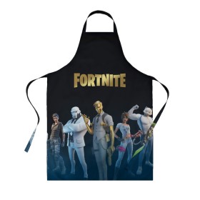 Фартук 3D с принтом FORTNITE 2 СЕЗОН (ГЛАВА 2) в городе Новоалтайск, 100% полиэстер | общий размер — 65 х 85 см, ширина нагрудника — 26 см, горловина — 53 см, длина завязок — 54 см, общий обхват в поясе — 173 см. Принт на завязках и на горловине наносится с двух сторон, на основной части фартука — только с внешней стороны | 12 season | 12 сезон | 2 chapter | 2 глава | 2 сезон | 2 часть | fortnite | новый | фортнайт