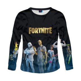 Женский лонгслив 3D с принтом FORTNITE 2 СЕЗОН (ГЛАВА 2) в городе Новоалтайск, 100% полиэстер | длинные рукава, круглый вырез горловины, полуприлегающий силуэт | 12 season | 12 сезон | 2 chapter | 2 глава | 2 сезон | 2 часть | fortnite | новый | фортнайт