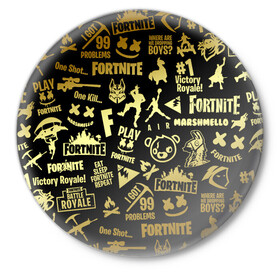 Значок с принтом FORTNITE | ФОРТНАЙТ (Z) в городе Новоалтайск,  металл | круглая форма, металлическая застежка в виде булавки | Тематика изображения на принте: fortnite | fortnite 2 | fortnite x | marshmello | ninja | ninja hyper streamer | ninja streamer | streamer | tyler blevins | маршмелло | ниндзя | фортнайт | фортнайт 2 | фортнайт глава 2