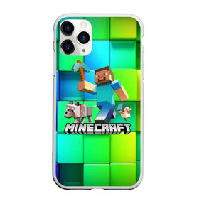 Чехол для iPhone 11 Pro Max матовый MINECRAFT: в городе Новоалтайск, Силикон | | block | creeper | cube | minecraft | pixel | блок | геометрия | крафт | крипер | кубики | майнкрафт | пиксели