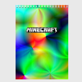 Скетчбук с принтом MINECRAFT в городе Новоалтайск, 100% бумага
 | 48 листов, плотность листов — 100 г/м2, плотность картонной обложки — 250 г/м2. Листы скреплены сверху удобной пружинной спиралью | block | creeper | cube | minecraft | pixel | блок | геометрия | крафт | крипер | кубики | майнкрафт | пиксели