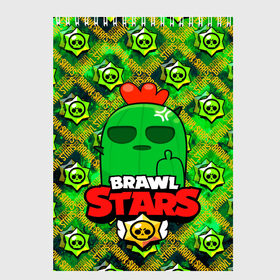 Скетчбук с принтом Brawl Stars Spike в городе Новоалтайск, 100% бумага
 | 48 листов, плотность листов — 100 г/м2, плотность картонной обложки — 250 г/м2. Листы скреплены сверху удобной пружинной спиралью | Тематика изображения на принте: brawl | brawl stars | brawl stars spike | brawl stars спайк | spike | stars | бравл | бравл старс | бравл старс спайк | игры | кактус | лого | лого brawl stars | лого бравл старс | логотип | логотип brawl stars | логотип бравл старс | спай