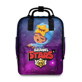 Женский рюкзак 3D с принтом BRAWL STARS SANDY в городе Новоалтайск, 100% полиэстер | лямки с регулируемой длиной, сверху ручки, чтобы рюкзак нести как сумку. Основное отделение закрывается на молнию, как и внешний карман. Внутри два дополнительных кармана, один из которых закрывается на молнию. По бокам два дополнительных кармашка, куда поместится маленькая бутылочка
 | 8 bit | 8 бит | bibi | brawl stars | crow | el brown | leon | leon shark | max | mr.p | sally leon | shark | stars | virus | werewolf | акула | биби | вирус | ворон | леон | оборотень | пингвин