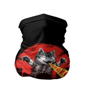 Бандана-труба 3D с принтом CATZILLA в городе Новоалтайск, 100% полиэстер, ткань с особыми свойствами — Activecool | плотность 150‒180 г/м2; хорошо тянется, но сохраняет форму | catzilla | годзилла | кот | котик | кошка | кэтзилла | мимими | прикол | прикольная