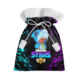 Подарочный 3D мешок с принтом BRAWL STARS LEON SHARK в городе Новоалтайск, 100% полиэстер | Размер: 29*39 см | Тематика изображения на принте: 8 bit | 8 бит | bibi | brawl stars | crow | el brown | leon | leon shark | max | mr.p | sally leon | shark | stars | virus | werewolf | акула | биби | вирус | ворон | леон | оборотень | пингвин