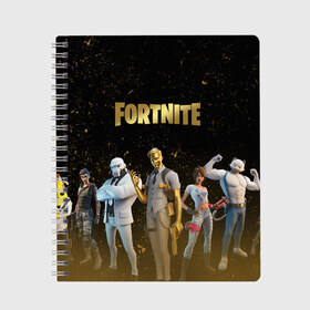 Тетрадь с принтом FORTNITE 2 СЕЗОН (ГЛАВА 2) в городе Новоалтайск, 100% бумага | 48 листов, плотность листов — 60 г/м2, плотность картонной обложки — 250 г/м2. Листы скреплены сбоку удобной пружинной спиралью. Уголки страниц и обложки скругленные. Цвет линий — светло-серый
 | 12 season | 12 сезон | 2 chapter | 2 глава | 2 сезон | 2 часть | fortnite | новый | фортнайт