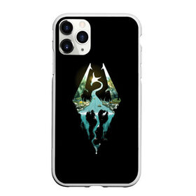 Чехол для iPhone 11 Pro Max матовый с принтом THE ELDER SCROLLS в городе Новоалтайск, Силикон |  | dovahkiin | dragonborn | fus ro dah | rpg | skyrim | tes | tes skyrim | the elder scrolls | the elder scrolls skyrim | докавин | рпг | скайрим