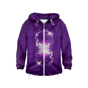 Детская ветровка 3D с принтом полет мечты в городе Новоалтайск, 100% полиэстер | подол и капюшон оформлены резинкой с фиксаторами, по бокам два кармана без застежек, один потайной карман на груди | Тематика изображения на принте: 